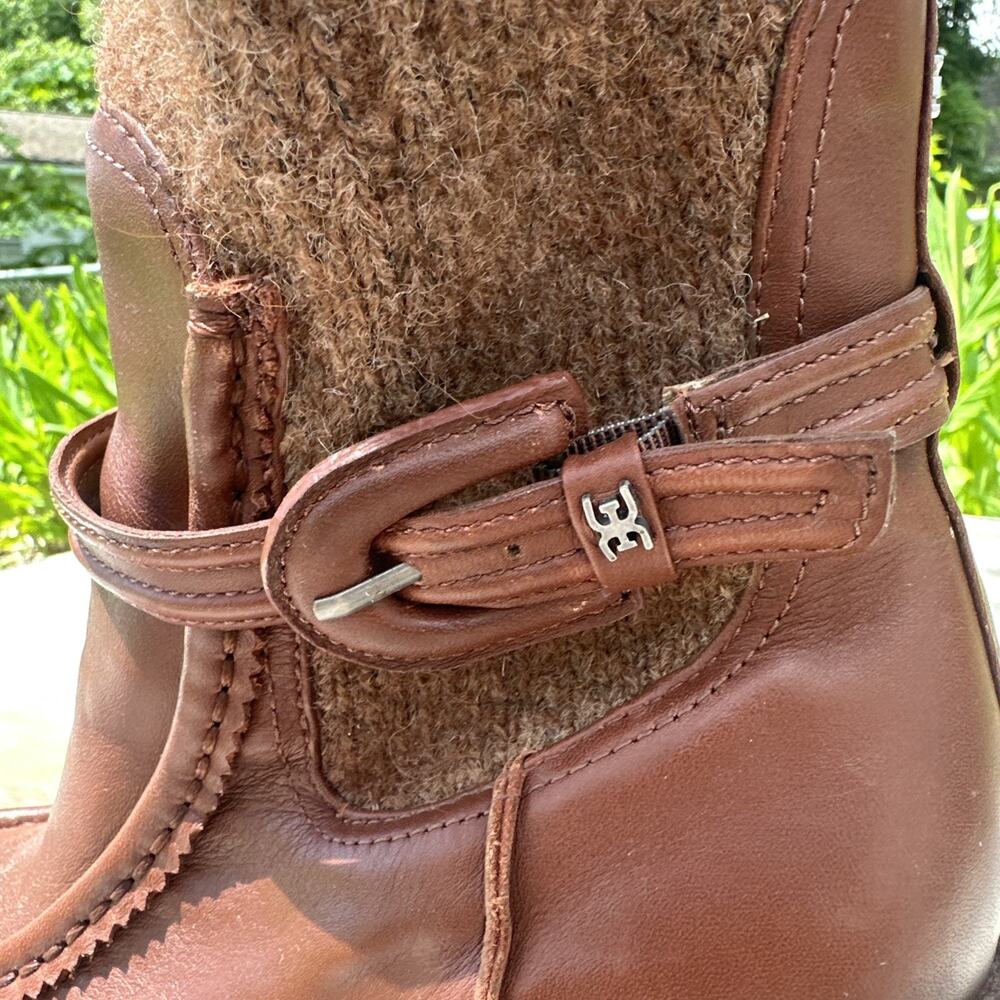 SAM EDELMAN Women’s Brown Sweater Cuffs 2" Platform Sidney Shoes Size 10 - 960 - Picture 2 of 13